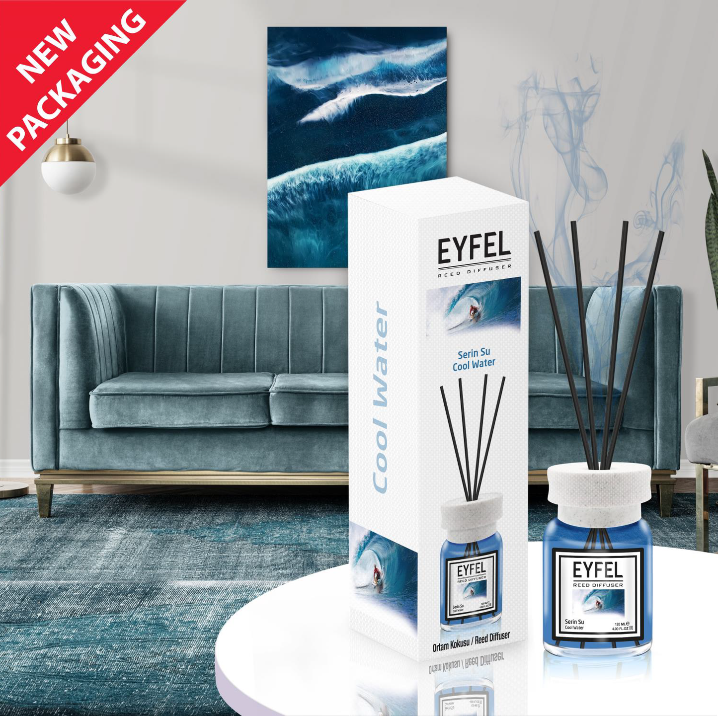 Odorizant cameră Eyfel Apa Rece 120ml