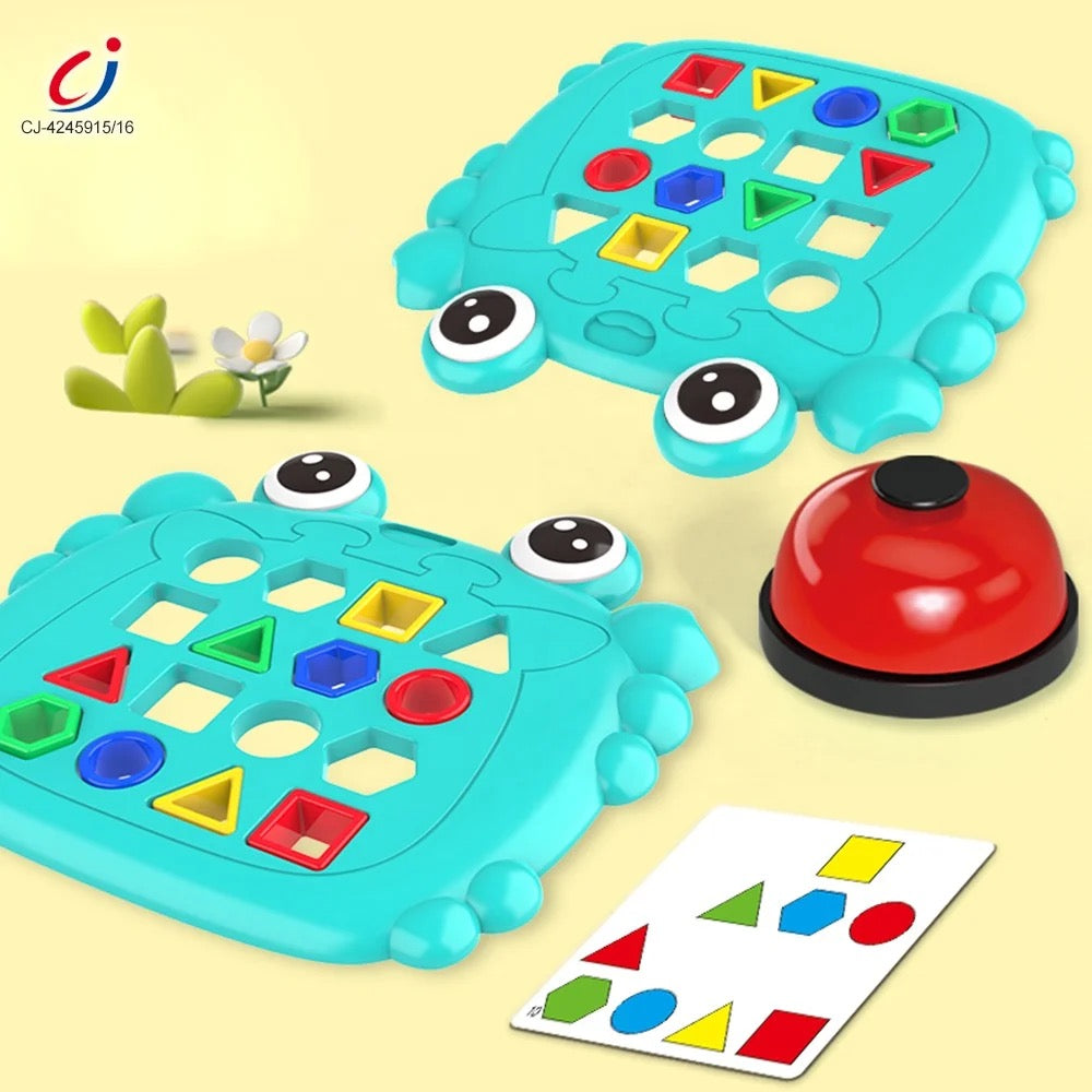 Jucarie Educativa si Interactiva cu Forme Geometrice Colorate - Funny Crab 19x20 cm