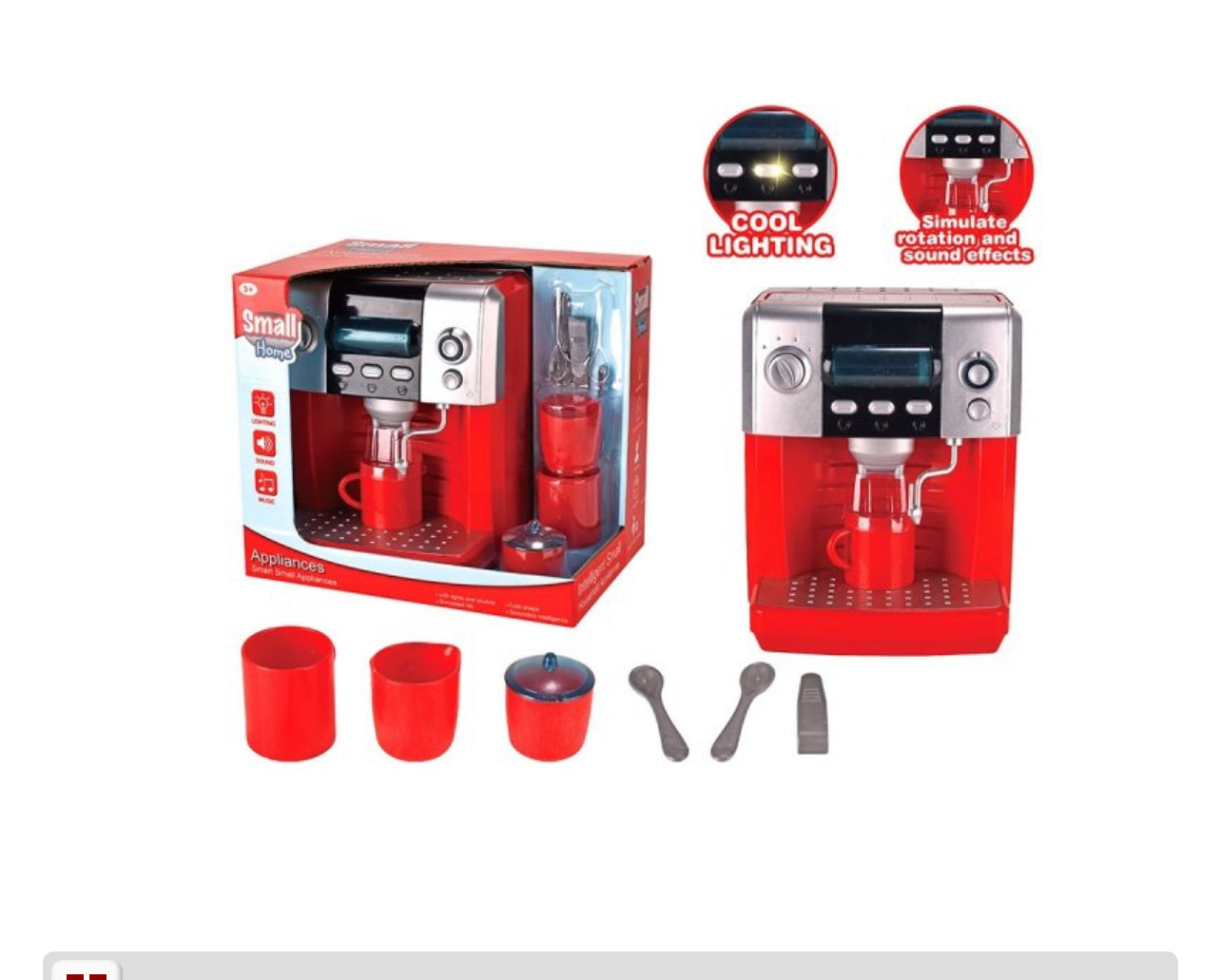 Cafetiera cu 6 piese Sunet & Lumina
