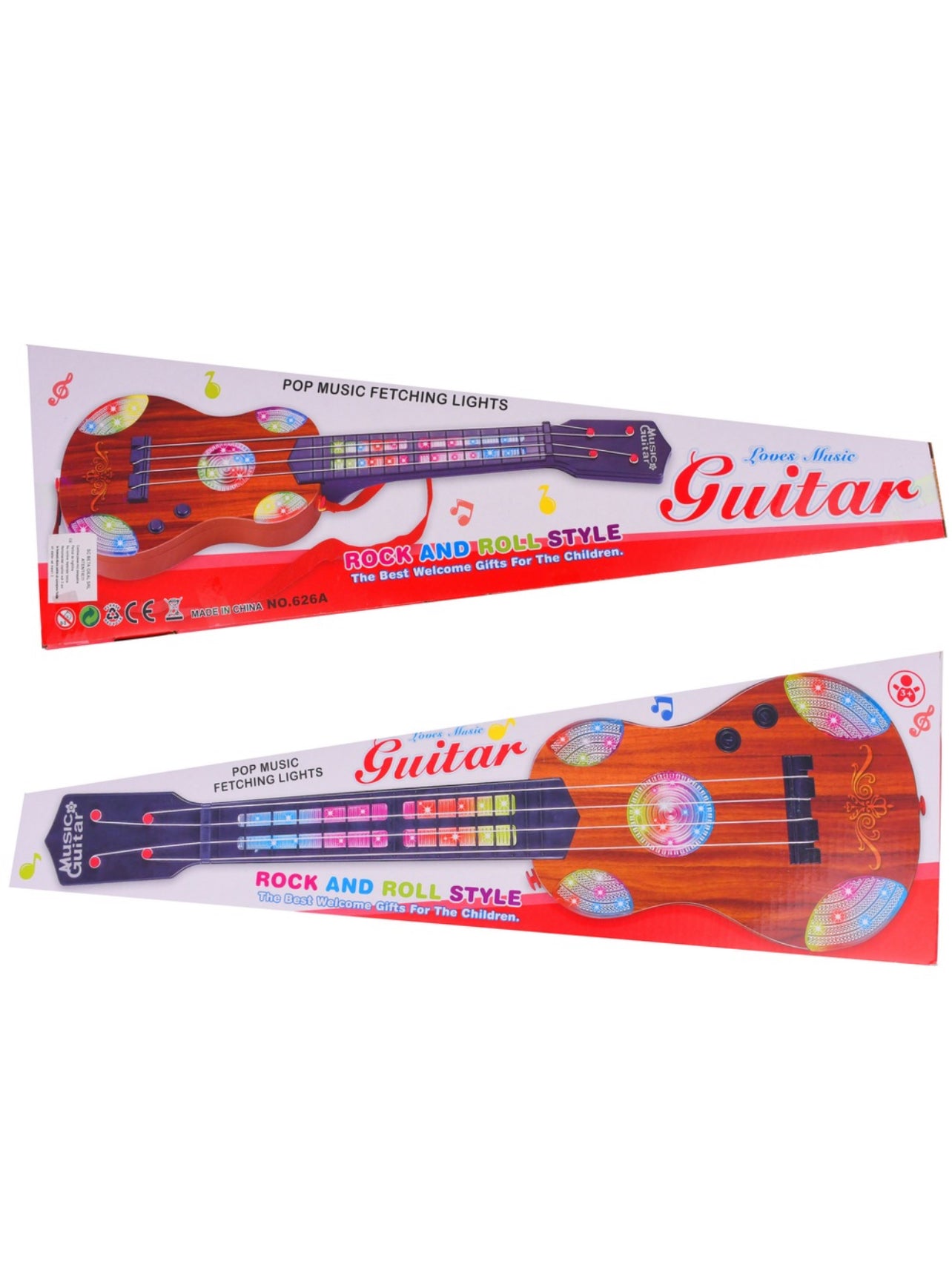 Chitara de jucarie, Love Music lemn maro Clasica 61*21*6 CM