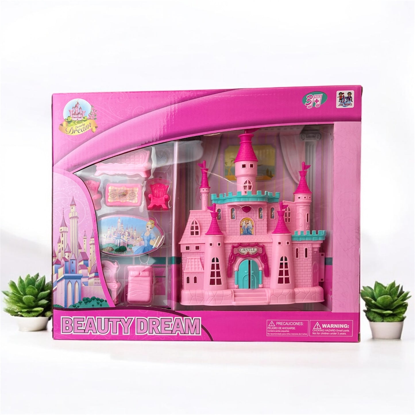 Castel muzical cu mobilier de jucarie / 35.5*29.5*5.5cm