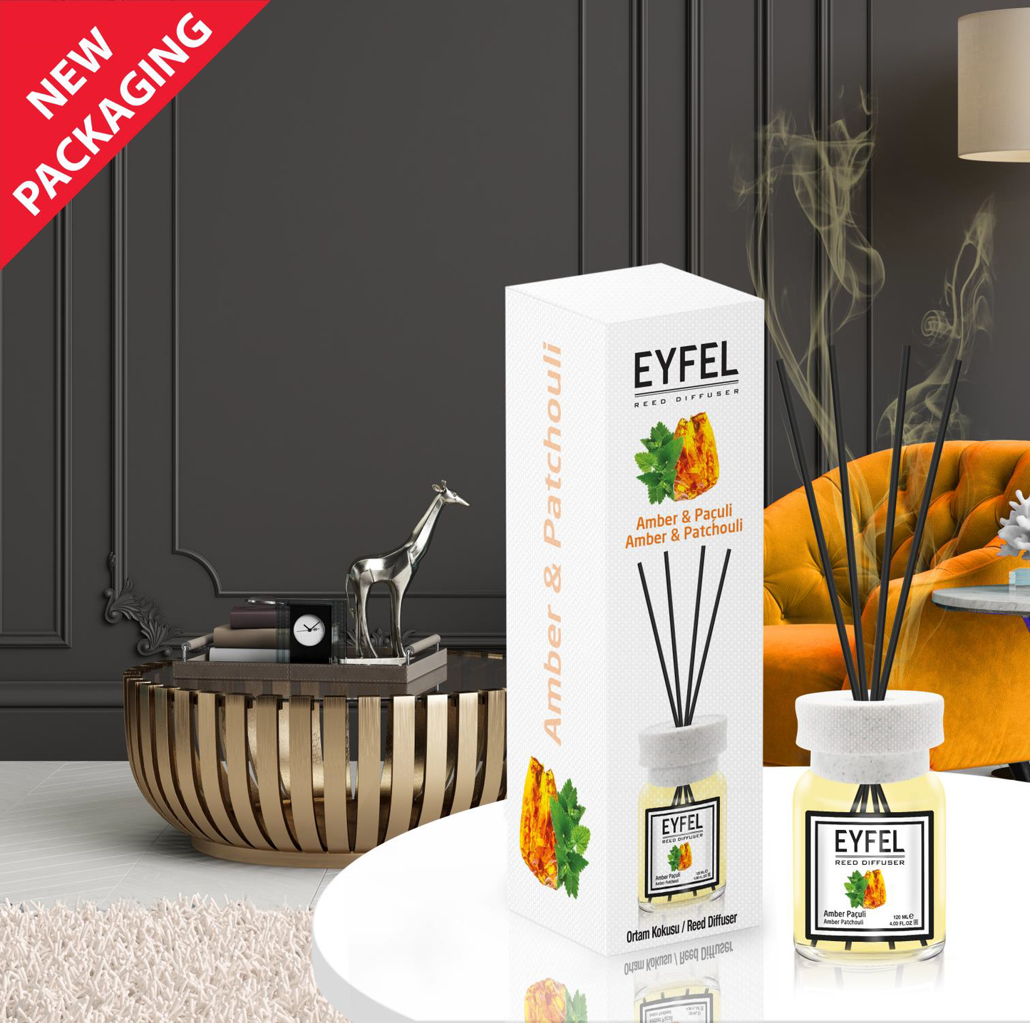 Odorizant cameră Eyfel Amber & Patchouli 120ml