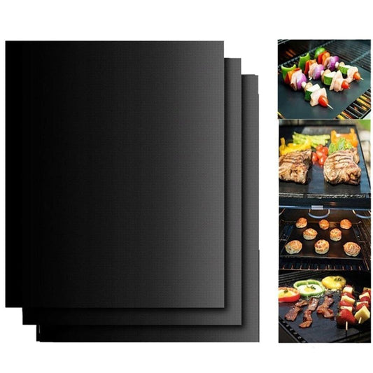 Set 3 folii antiaderente din teflon pentru grătar – 30x40 cm, reutilizabile și termorezistente
