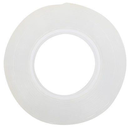 Bandă dublu adezivă din silicon transparent – 3 m x 1.8 cm x 2 mm, lavabilă și reutilizabilă