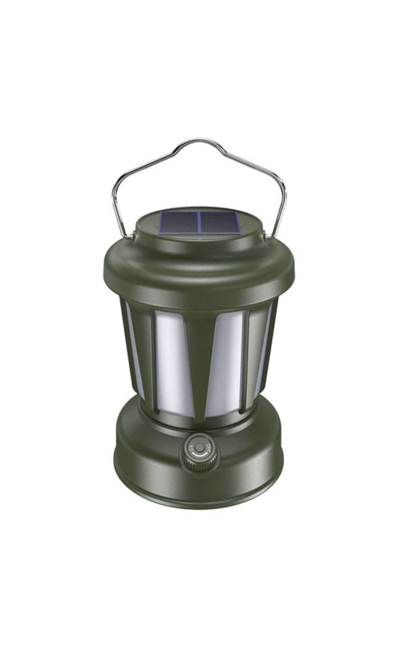Lampa solara de camping,LED, in forma de felinar, reincarcabila, cu maner