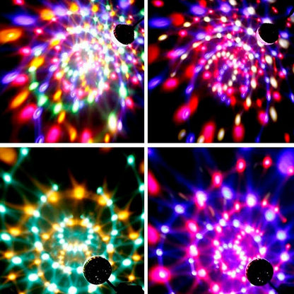 Bec rotativ multicolor, cu efect disco, LED, 3W