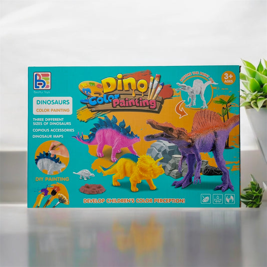 Joc de pictură cu dinozauri din plastic 20pcs / dimensiune 22*8.5*33cm