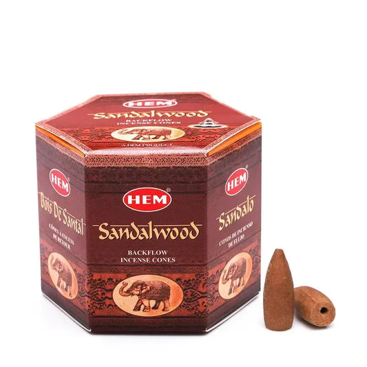 Conuri Hem Sandalwood Backflow Cone